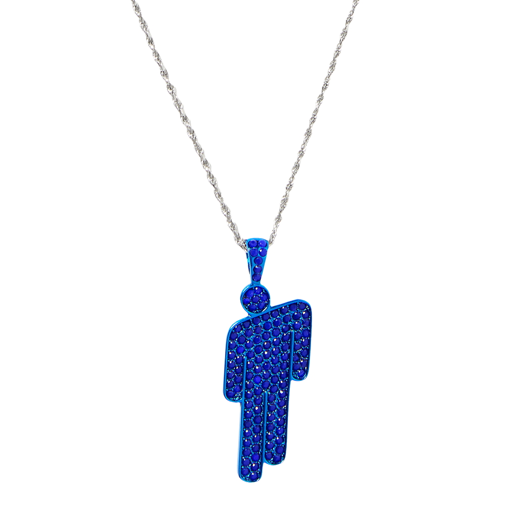Billie Eilish ネックレス HIT ME HARD AND SOFT Blue Blohsh Necklace - Billie Eilish