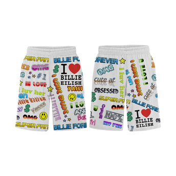 Billie Eilish x Freak City Super Fan All Over Print Shorts