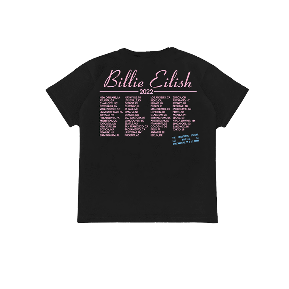 Homecoming Stamped Black Tour T-Shirt - Billie Eilish | Store