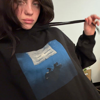 HIT ME HARD AND SOFT Black Cover Pullover Hoodie Selfie
