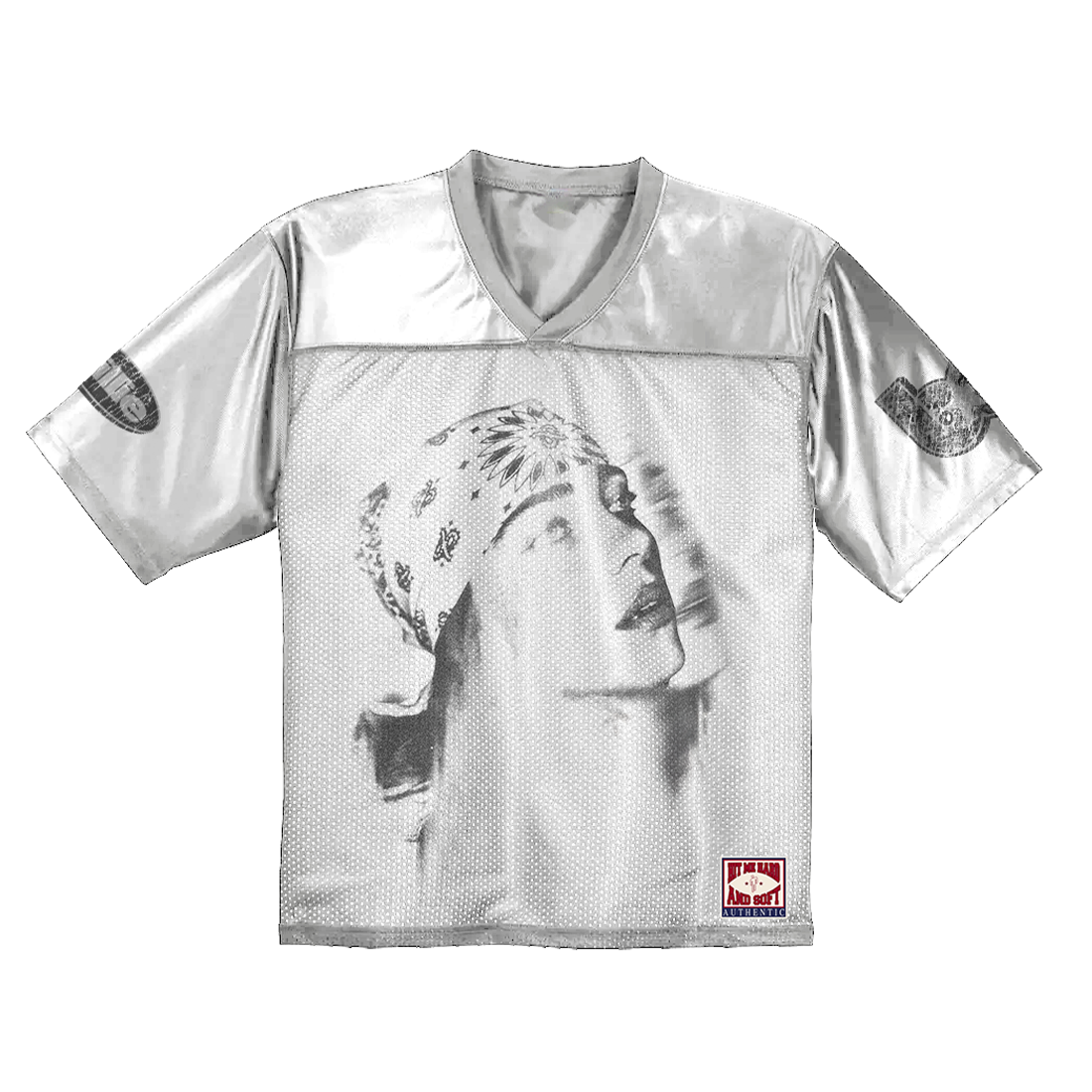 Billzo Merch Billie Bandana White Football Jersey - Billie Eilish | Store