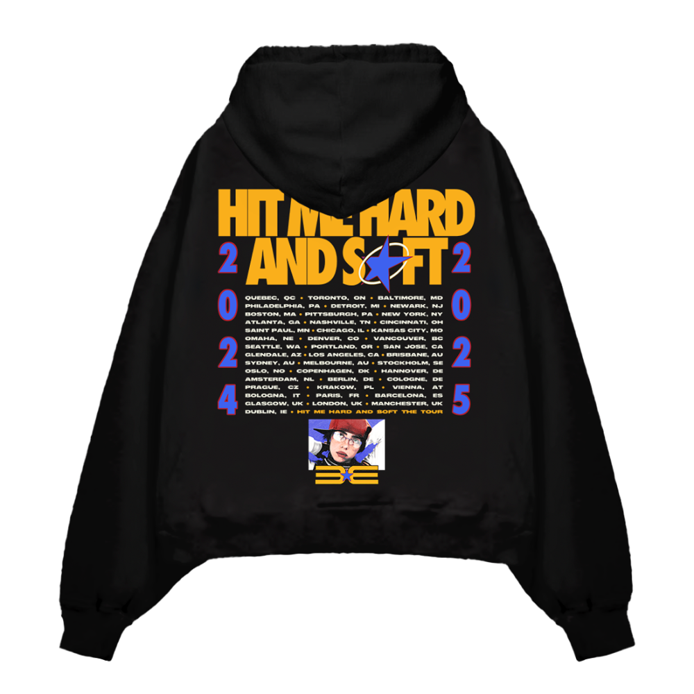 HIT ME HARD AND SOFT WORLD TOUR Pullover Hoodie back