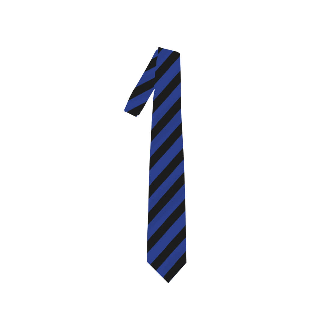 Black & Blue Striped Necktie