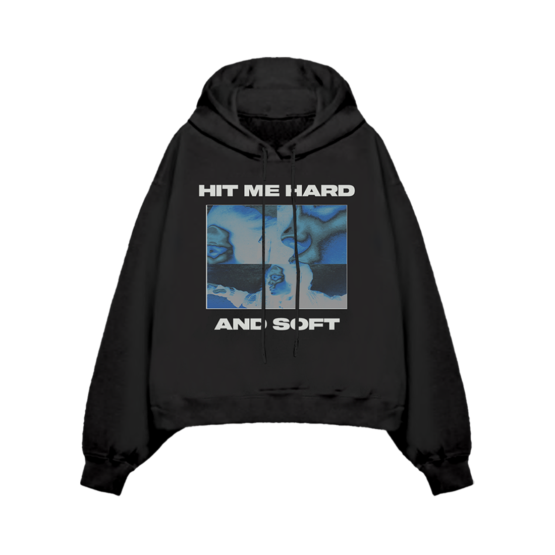 Thermal Photo Title Pullover Black Hoodie