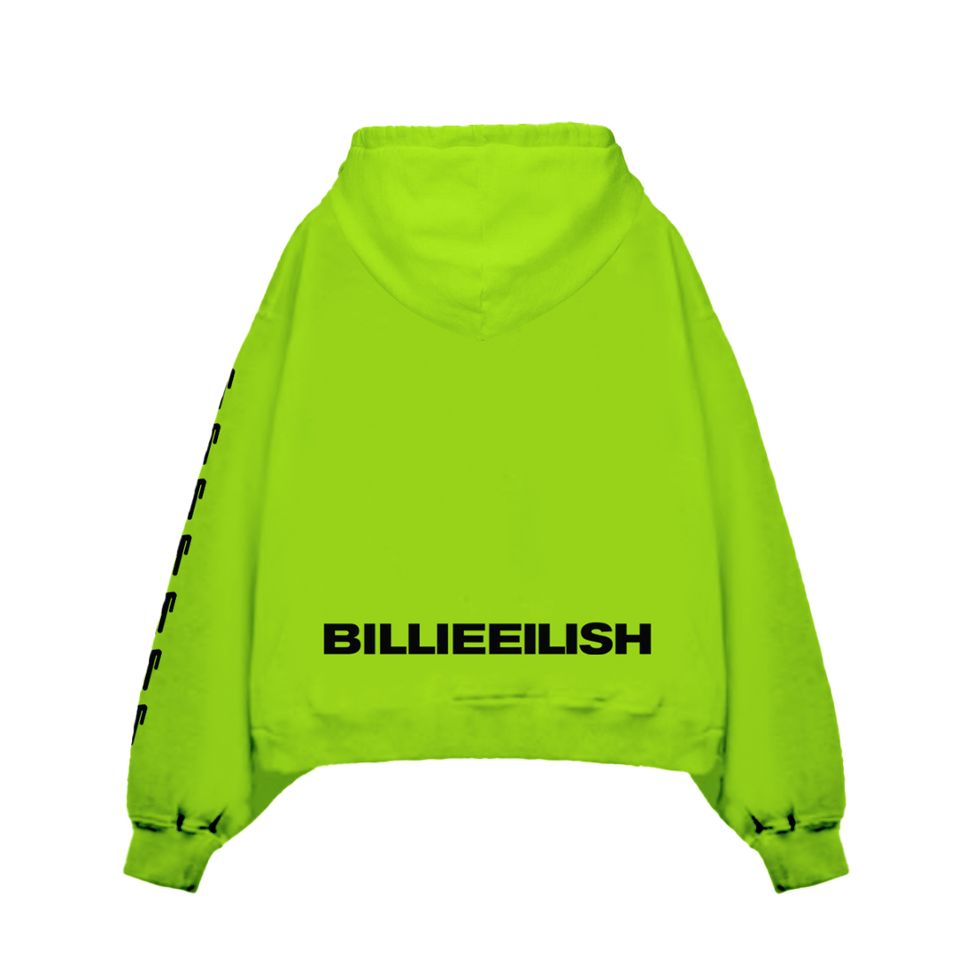 Hanging Blohsh Green Hoodie back