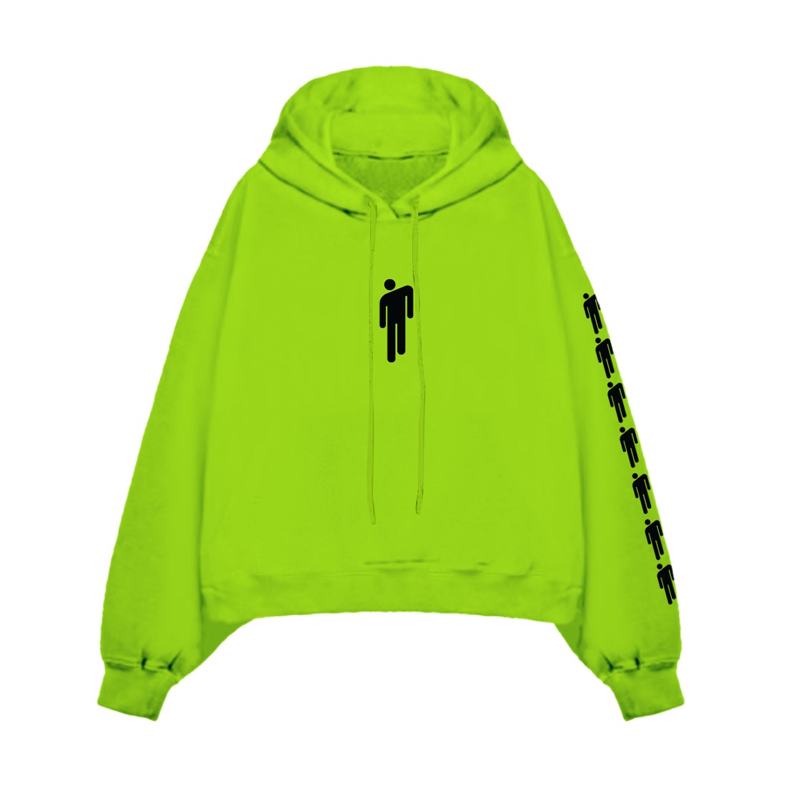Hanging Blohsh Green Hoodie front