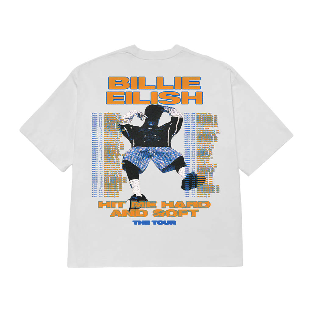 HIT ME HARD AND SOFT Admat Poster Tee Back