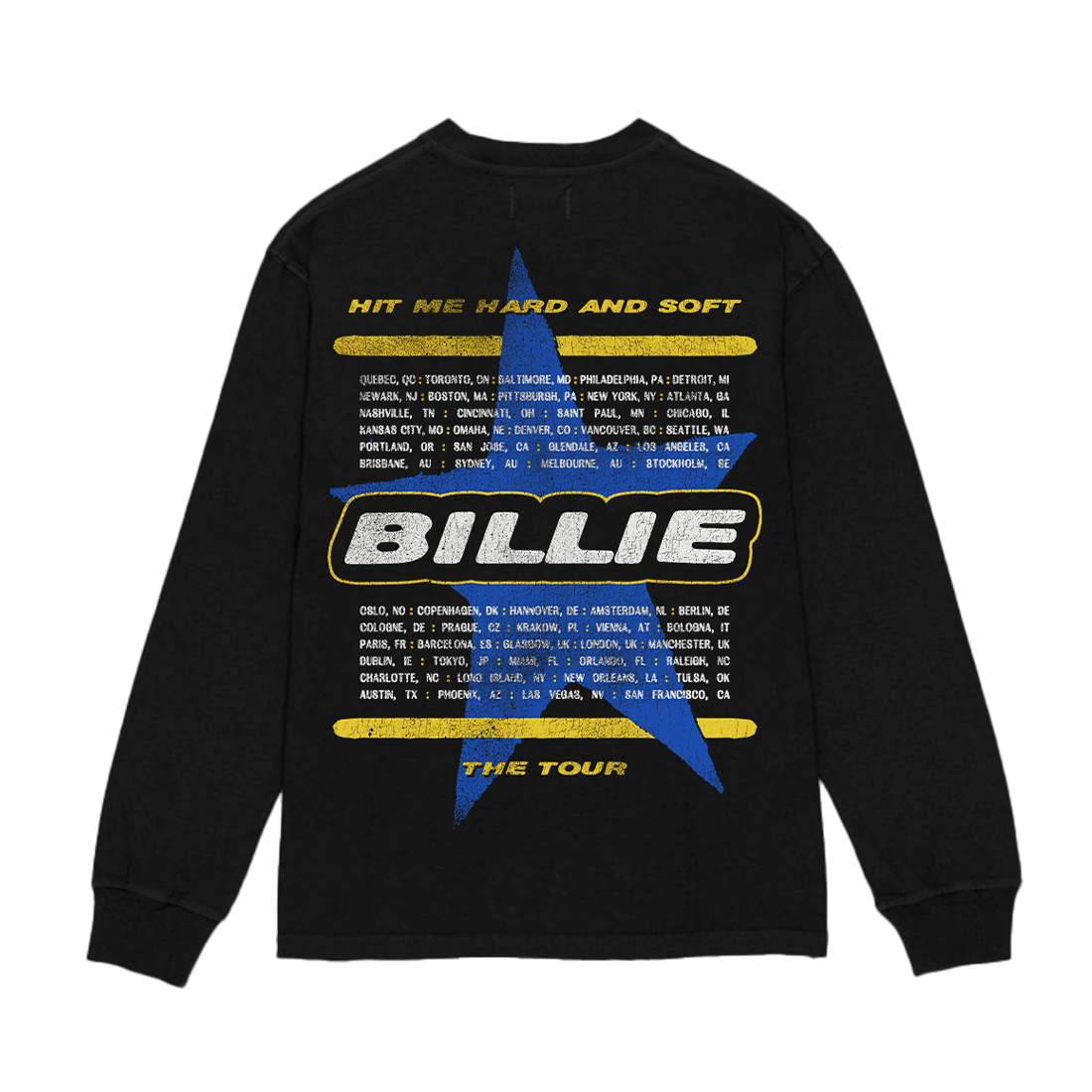 BE Photo Star Black Dateback Black Longsleeve back