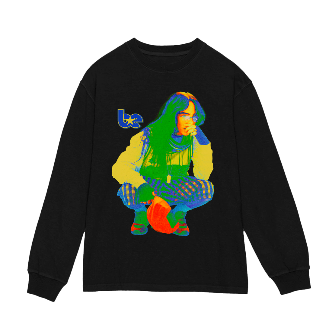 BE Photo Star Black Dateback Black Longsleeve front