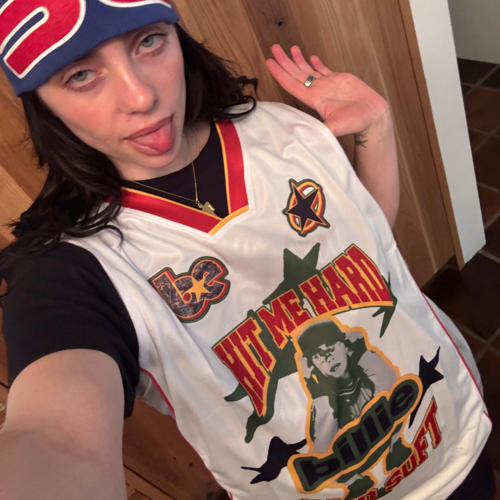 billie selfie Camo Blohsh Baskeball Jersey