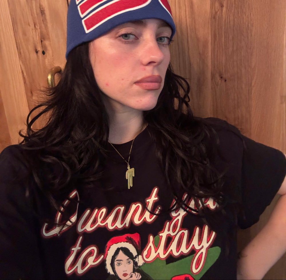 Gold Blohsh Pendant Necklace - Billie Eilish | Store