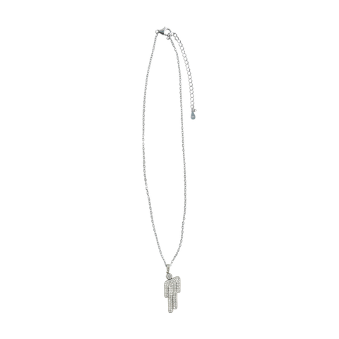 Blohsh Pendant Jeweled Sterling Silver Necklace