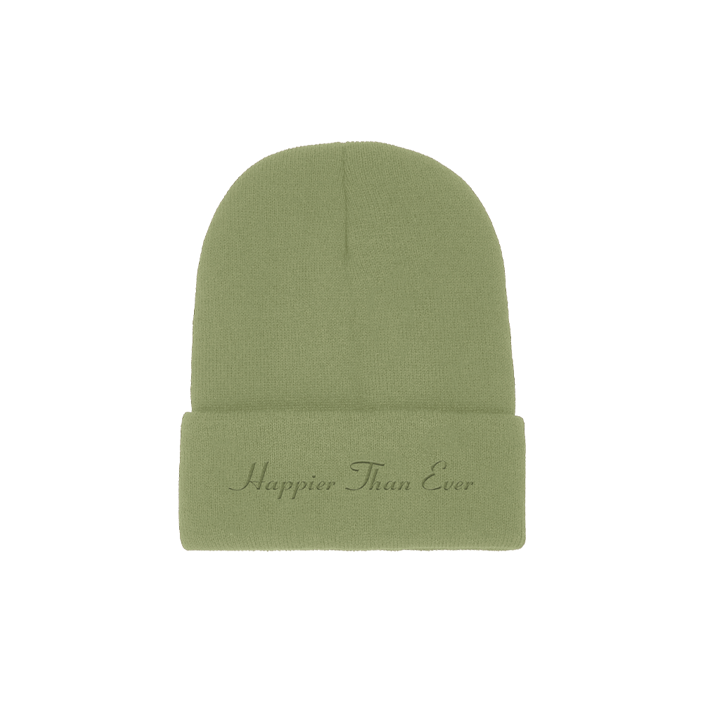 Happier Than Ever Green Beanie (Fan Mode)
