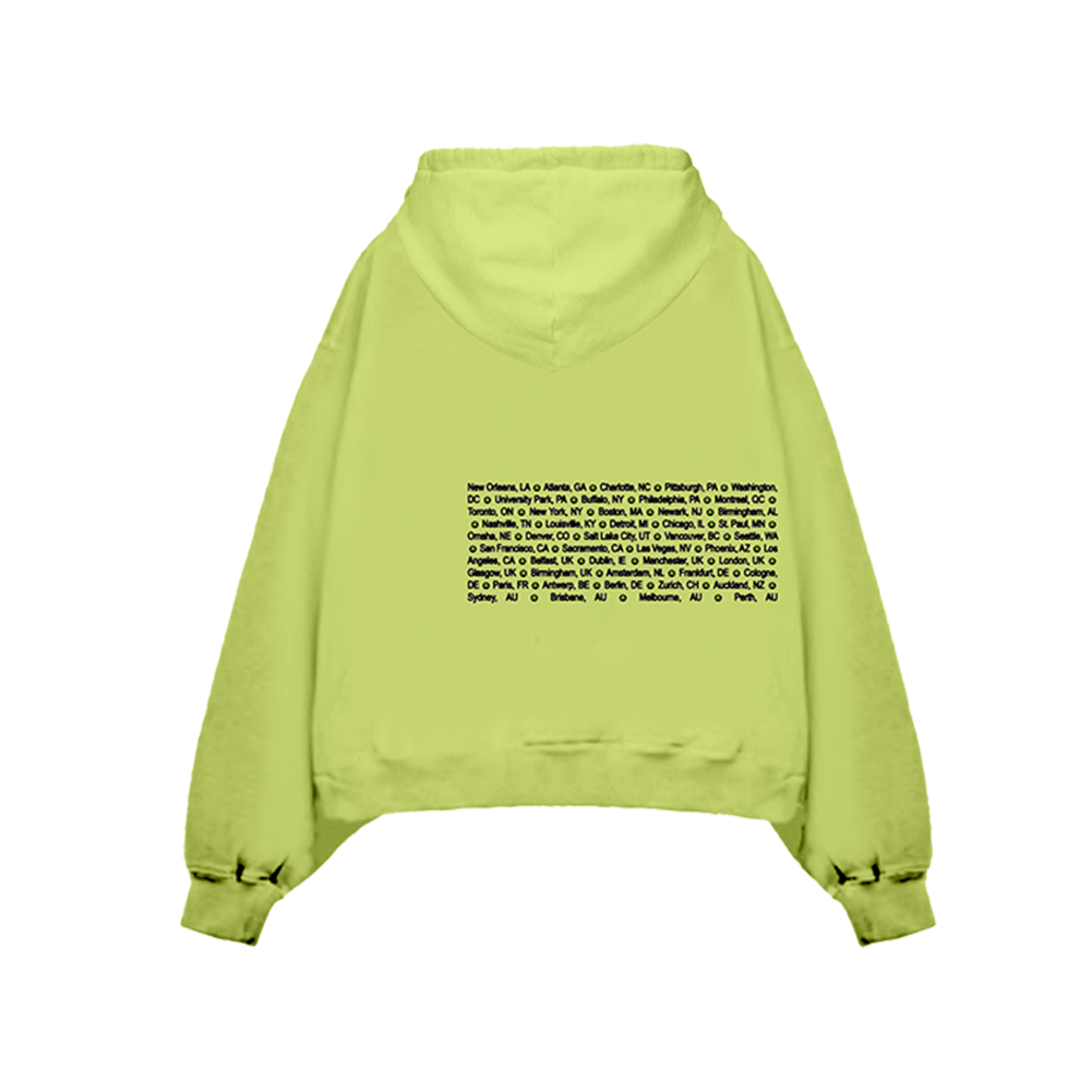 Happier Than Ever Lime Tour Hoodie Billie Eilish Store