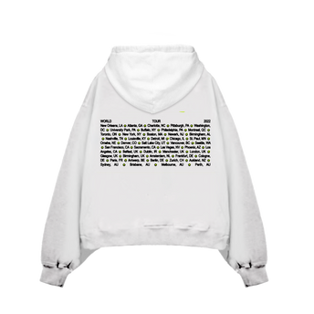 Look Away Off White Tour Hoodie Back