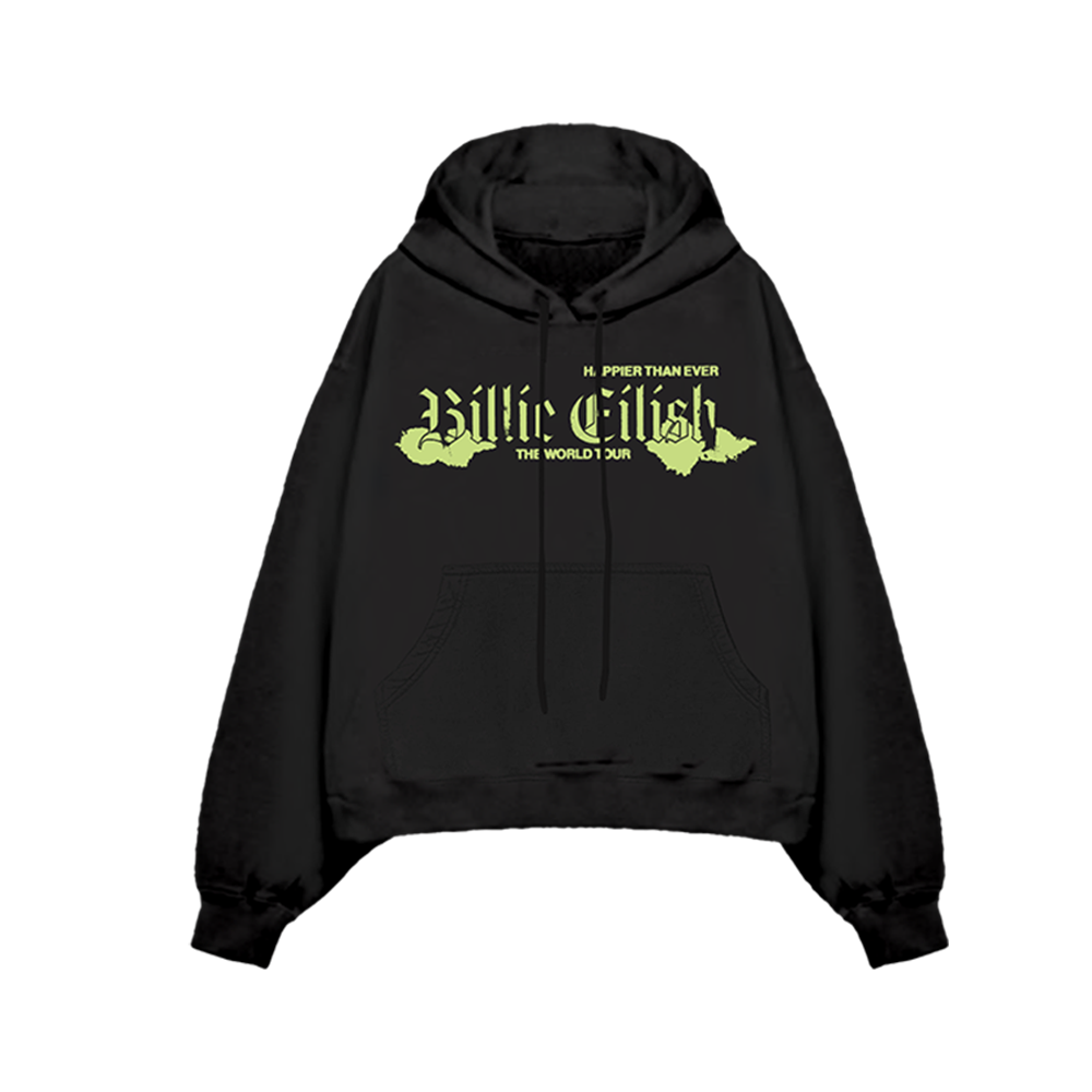 World Tour Black Hoodie Front